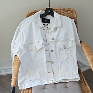 3x1 White Denim Jacket